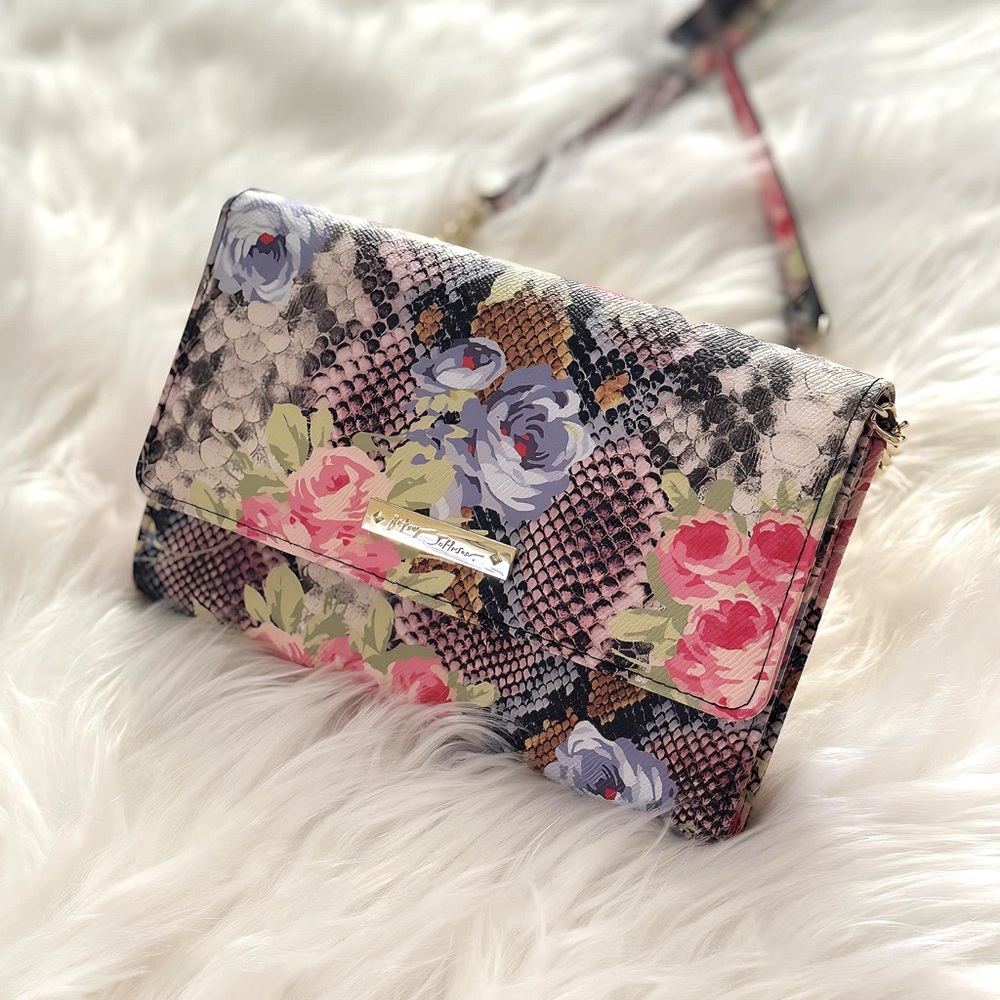 Betsey Johnson Floral Crossbody Bag